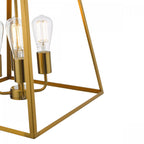 Academy 4 Light Ceiling Lantern In Natural Brass Finish ACA8635