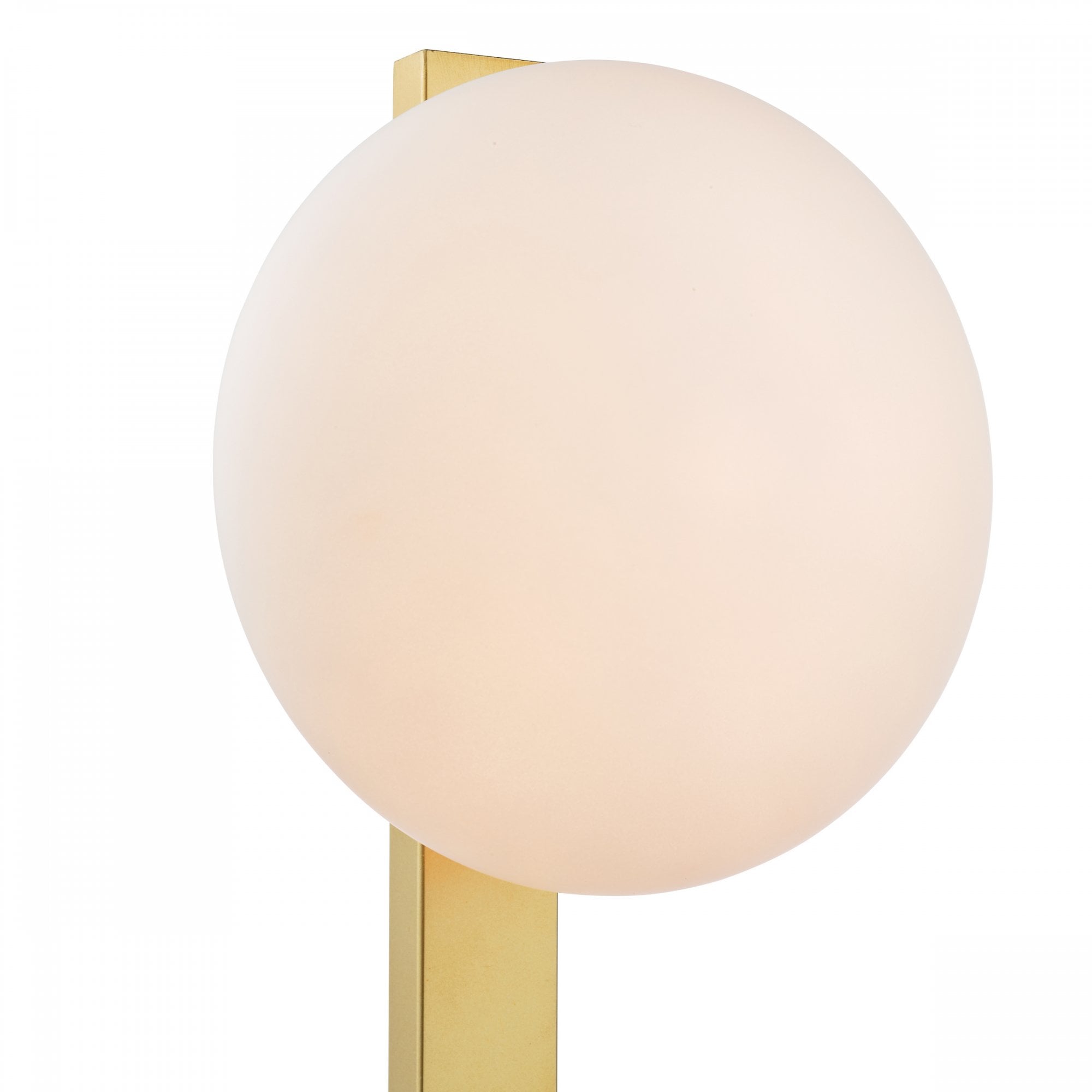 Tauri Modern Table Lamp In Matt Gold Finish And Opal Glass TAU4235