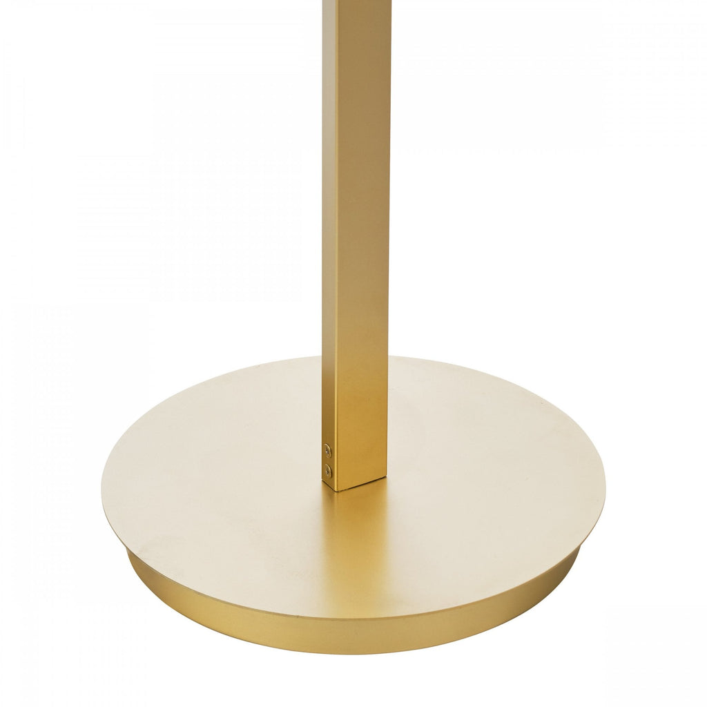 Tauri Modern 3 Light Floor Lamp In Matt Gold Finish And Opal Glass TAU4935