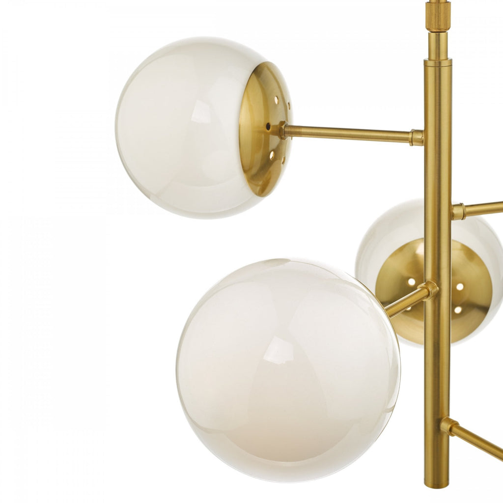 Bombazine Modern 5 Light Ceiling Pendant Light In Natural Brass Finish BOM0535