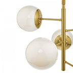 Bombazine Modern 5 Light Ceiling Pendant Light In Natural Brass Finish BOM0535
