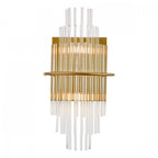 Lukas 2 Light Wall Light In Gold Finish With Glass Rods LUK0935