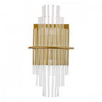 Lukas 2 Light Wall Light In Gold Finish With Glass Rods LUK0935