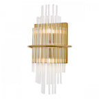 Lukas 2 Light Wall Light In Gold Finish With Glass Rods LUK0935