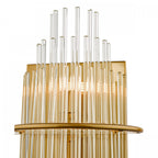 Lukas 2 Light Wall Light In Gold Finish With Glass Rods LUK0935