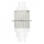 Lukas 2 Light Wall Light In Polished Chrome Finish With Glass Rods LUK0950