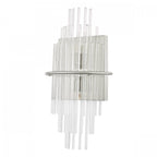 Lukas 2 Light Wall Light In Polished Chrome Finish With Glass Rods LUK0950