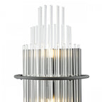Lukas 2 Light Wall Light In Satin Black Finish With Glass Rods LUK0922