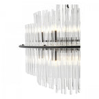 Lukas 13 Light Ceiling Pendant Light In Satin Black Finish and Glass Rods LUK1722