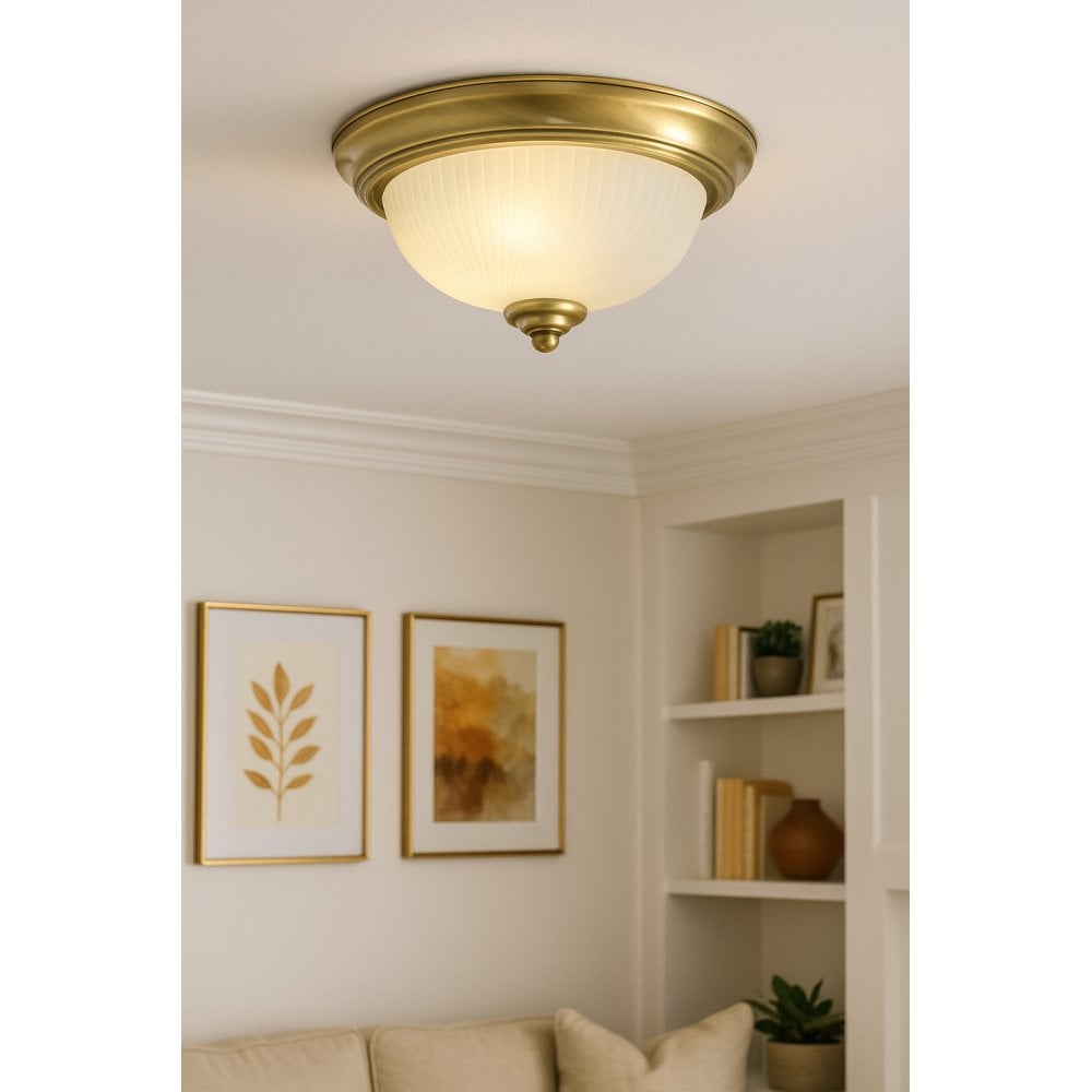 7622-11AB Flush fitting with Antique Brass Trim