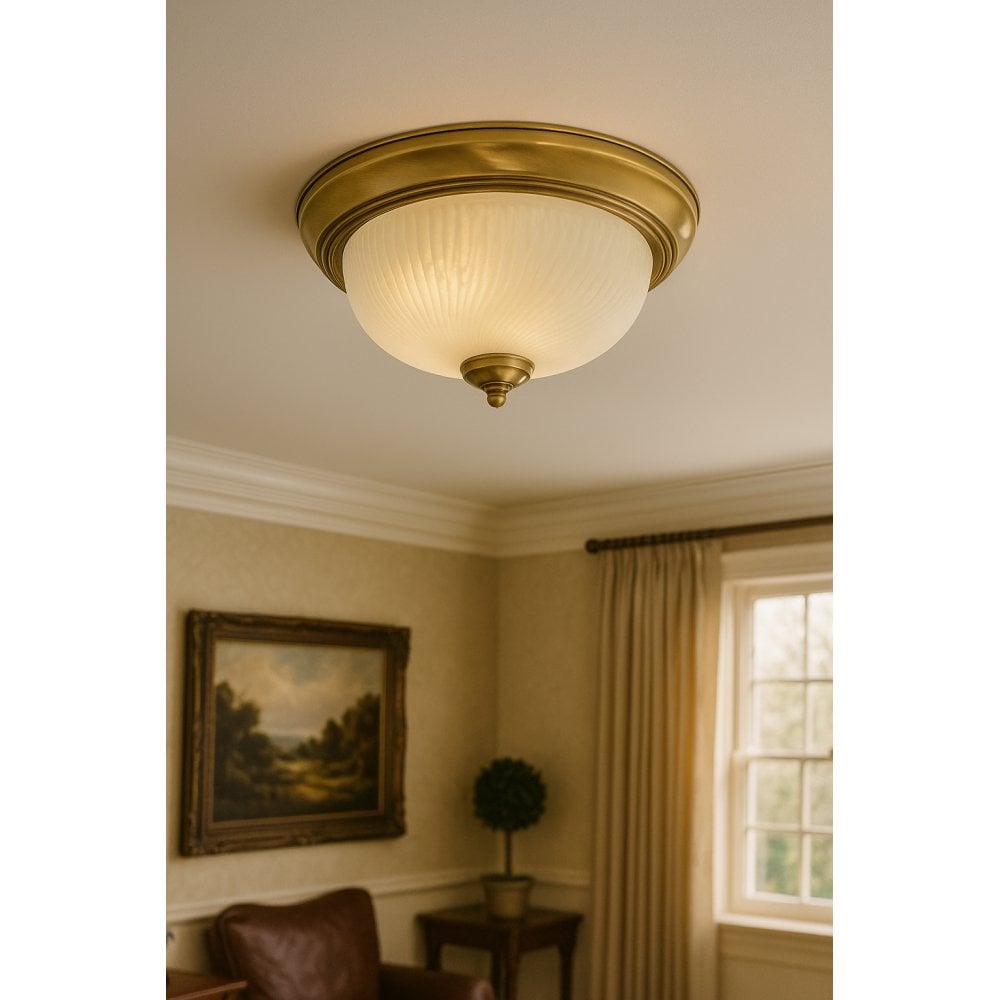 7622-11AB Flush fitting with Antique Brass Trim
