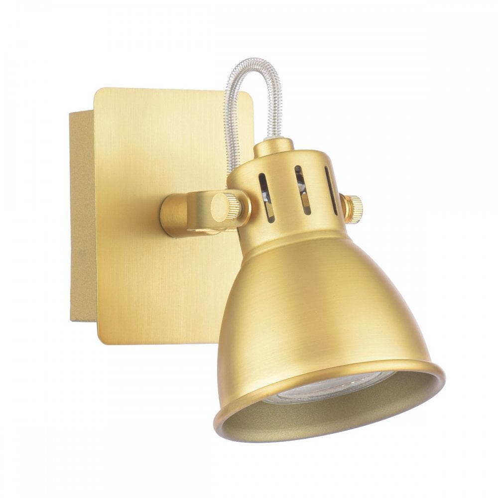 IDA0775 Idaho Single Switched Spotlight in Aged Brass
