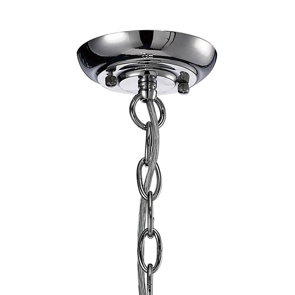 IL31072 Aubrey 3 Light Polished Chrome Ceiling Pendant