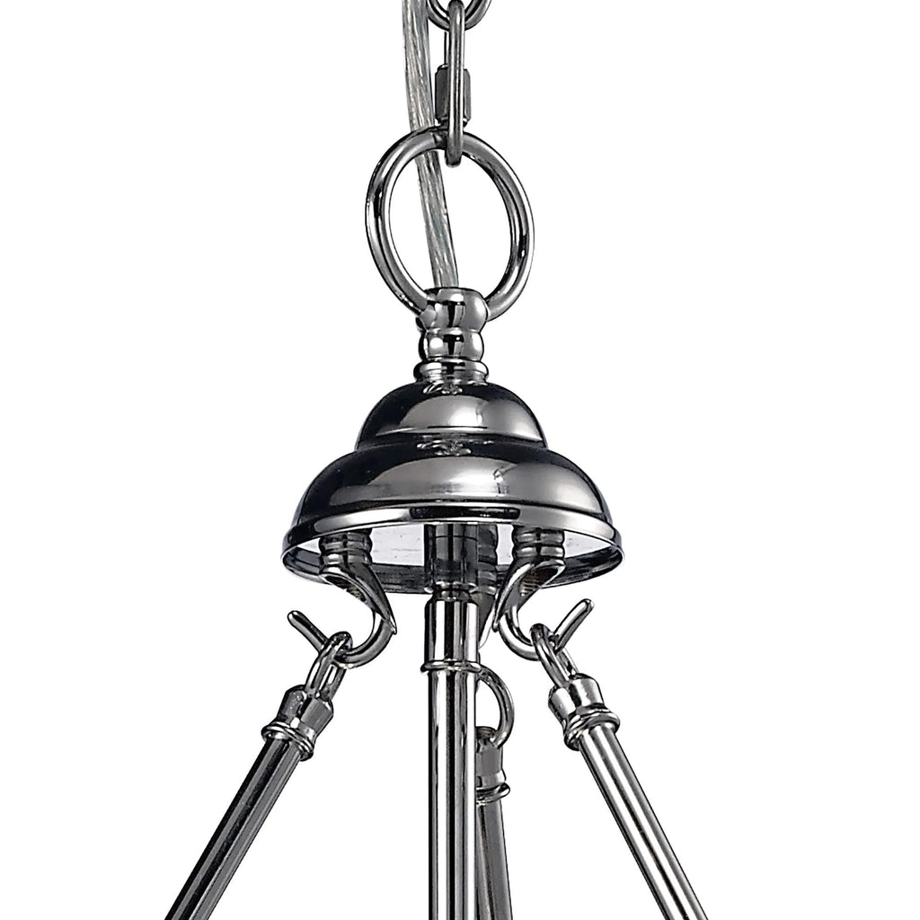 IL31072 Aubrey 3 Light Polished Chrome Ceiling Pendant