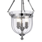 IL31072 Aubrey 3 Light Polished Chrome Ceiling Pendant