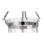 IL31072 Aubrey 3 Light Polished Chrome Ceiling Pendant