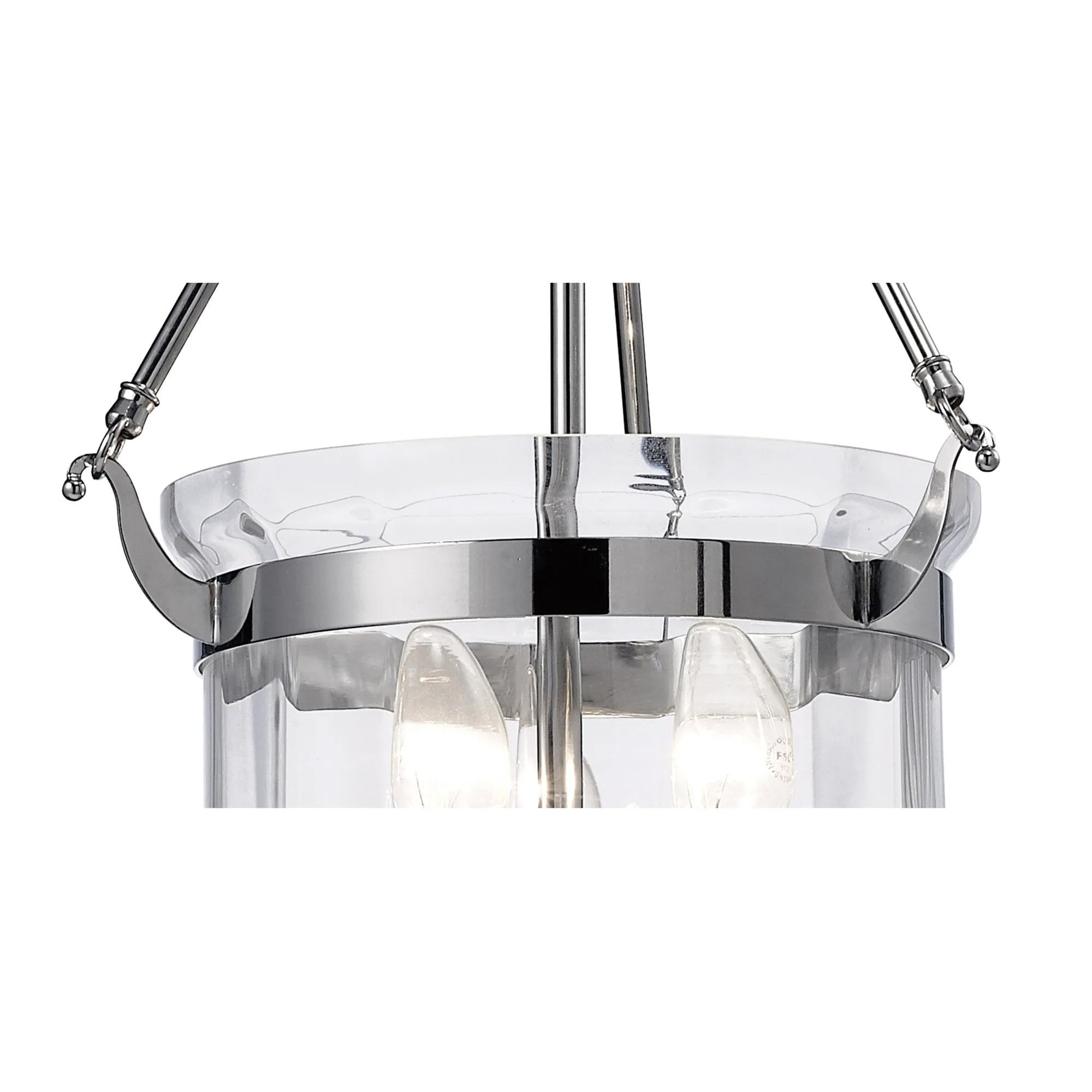 IL31072 Aubrey 3 Light Polished Chrome Ceiling Pendant