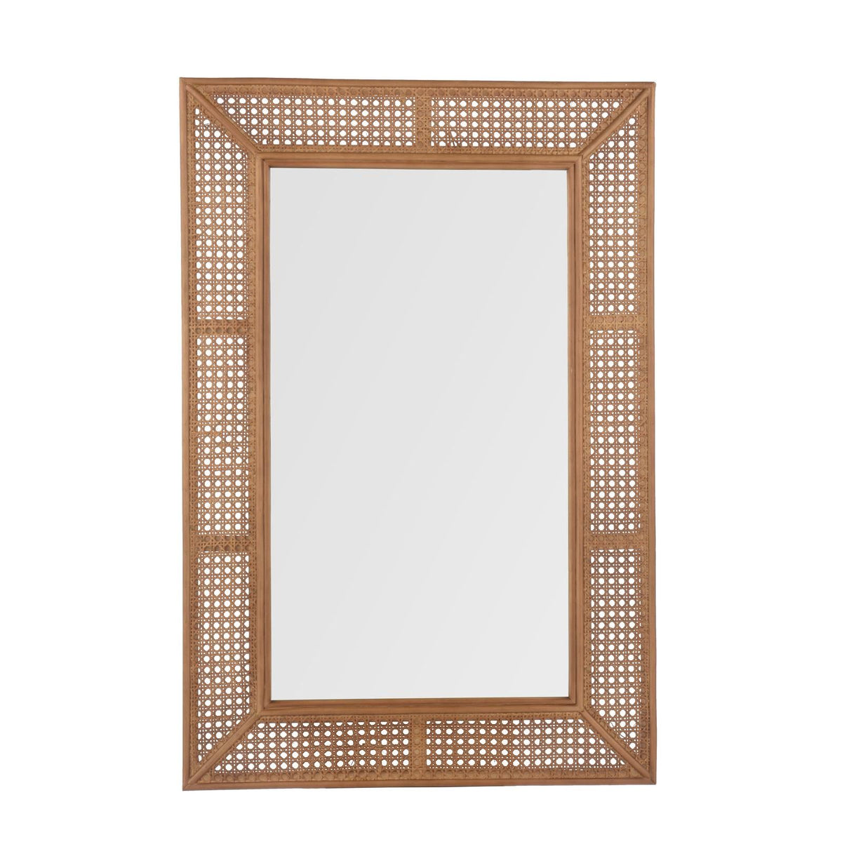 Laura Ashley Bayden Mirror Rattan 91 X 61cm LA3756689-Q