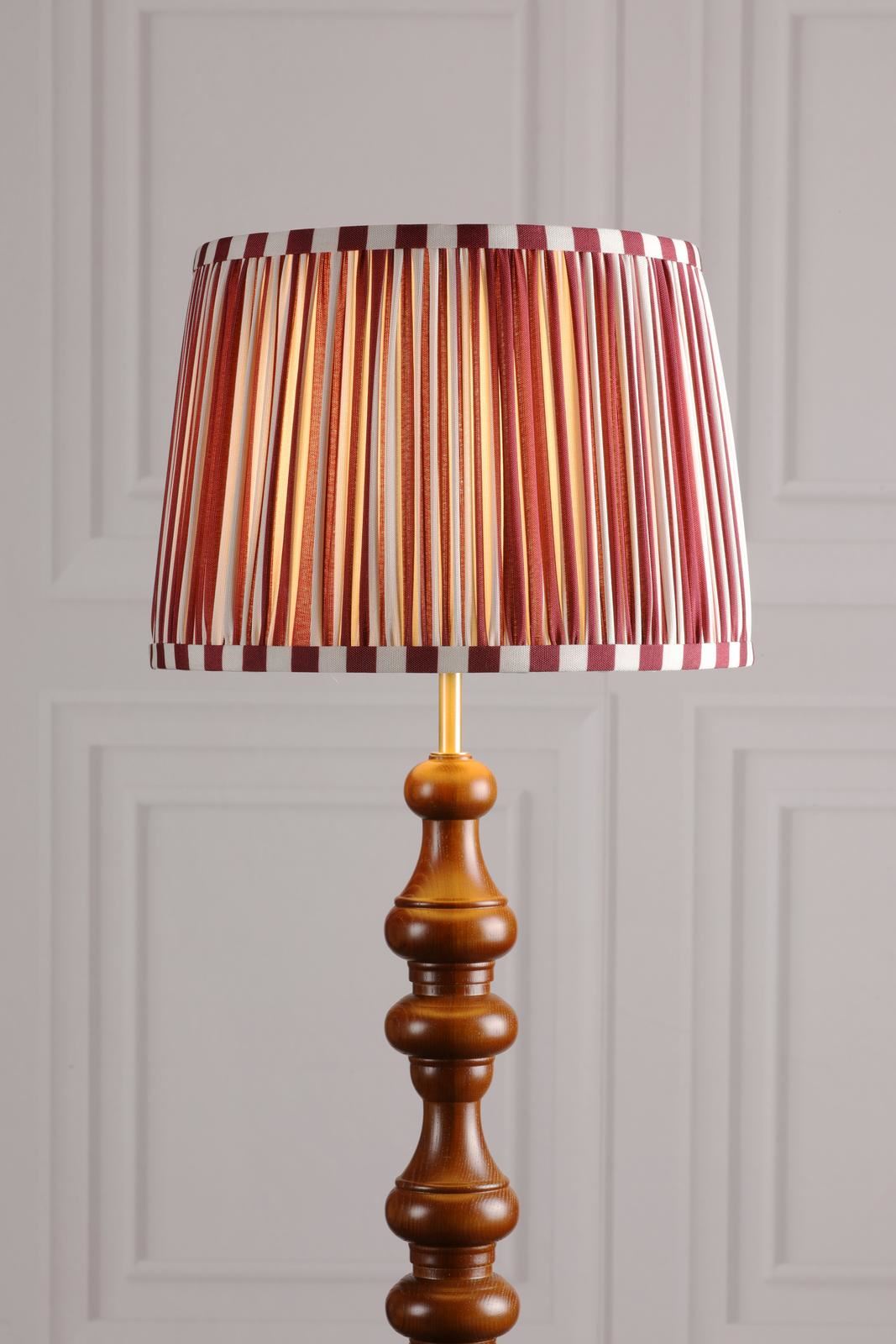 Laura Ashley Denwick Red Cotton Tapered Drum Shade 30cm/12 inch LA3756737-Q