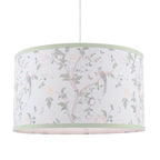 Laura Ashley Summer Palace Eau De Nil Green Cotton Drum Shade 38cm LA3756681-Q