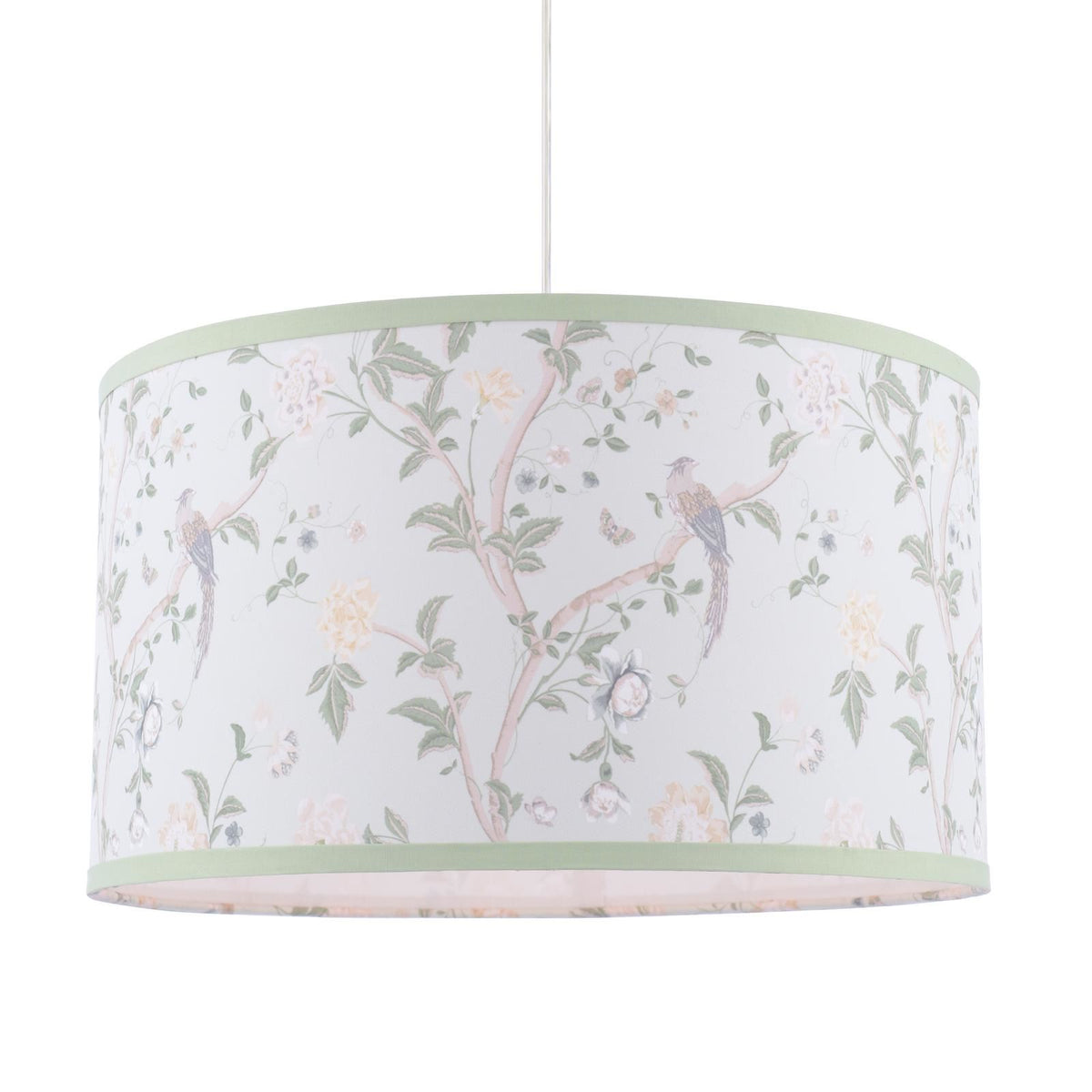 Laura Ashley Summer Palace Eau De Nil Green Cotton Drum Shade 38cm LA3756681-Q