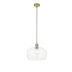 Camden Medium Shallow Ceiling Pendnat Light In Antique Brass Finish 100948