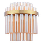 Imani 2 Light Wall Light Natural Brass and Champagne Glass IMA0935