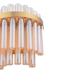 Imani 2 Light Wall Light Natural Brass and Champagne Glass IMA0935