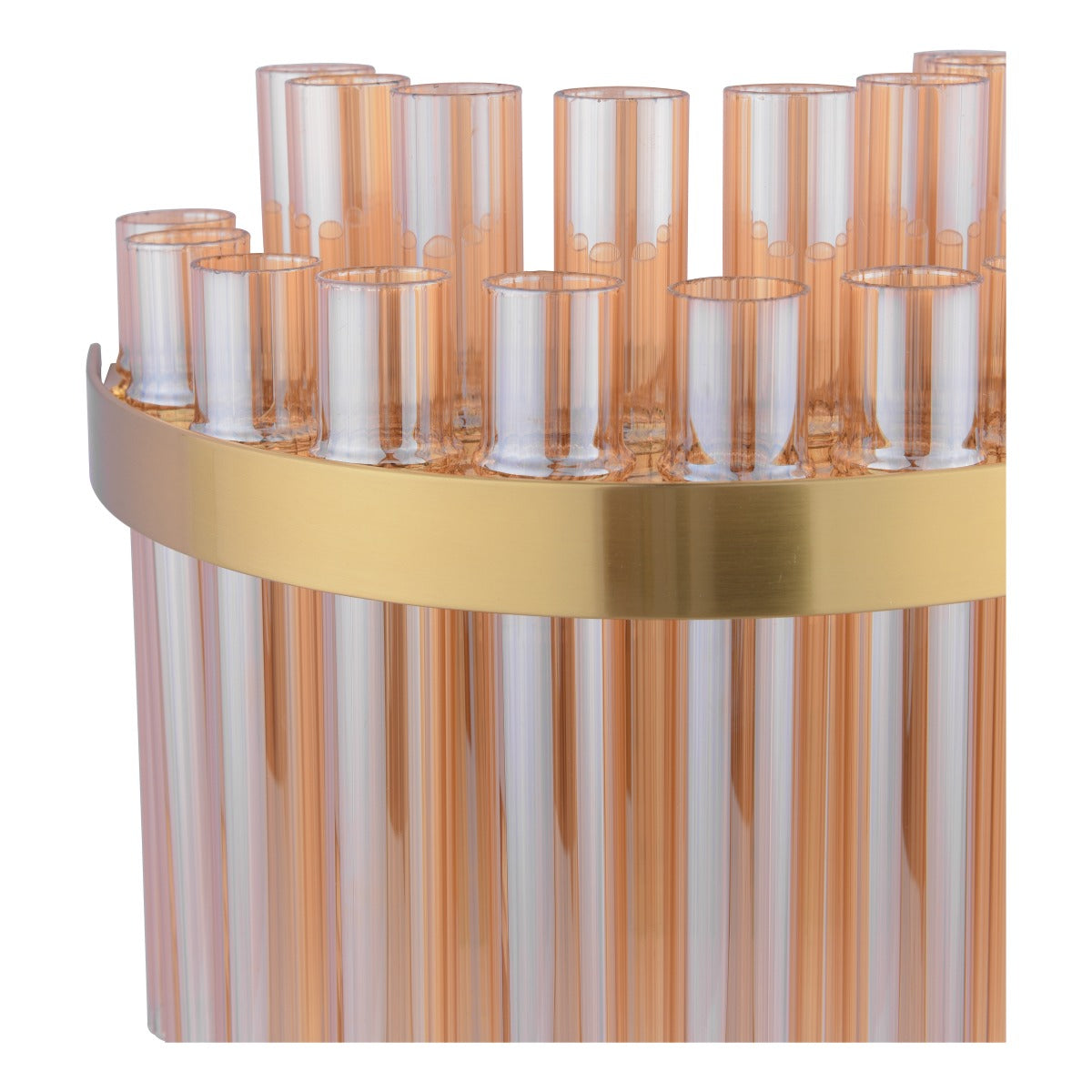 Imani 2 Light Wall Light Natural Brass and Champagne Glass IMA0935