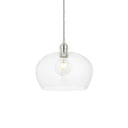 Camden Medium Shallow Ceiling Pendnat Light In Bright Nickel Finish 102677