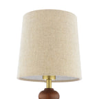 Laura Ashley Millbrook Wall Light Dark Wood and Industrial Brass With Shade LA3756745-Q