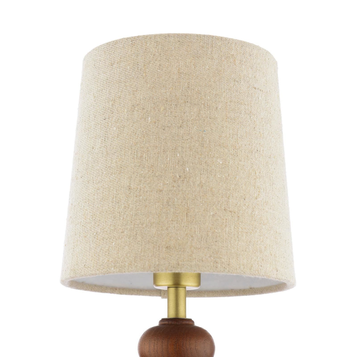 Laura Ashley Millbrook Wall Light Dark Wood and Industrial Brass With Shade LA3756745-Q