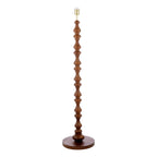 Laura Ashley Millbrook Floor Lamp Dark Wood and Industrial Brass Base Only LA3756744-Q