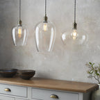Camden Large Ceiling Pendnat Light In Antique Brass Finish 100658