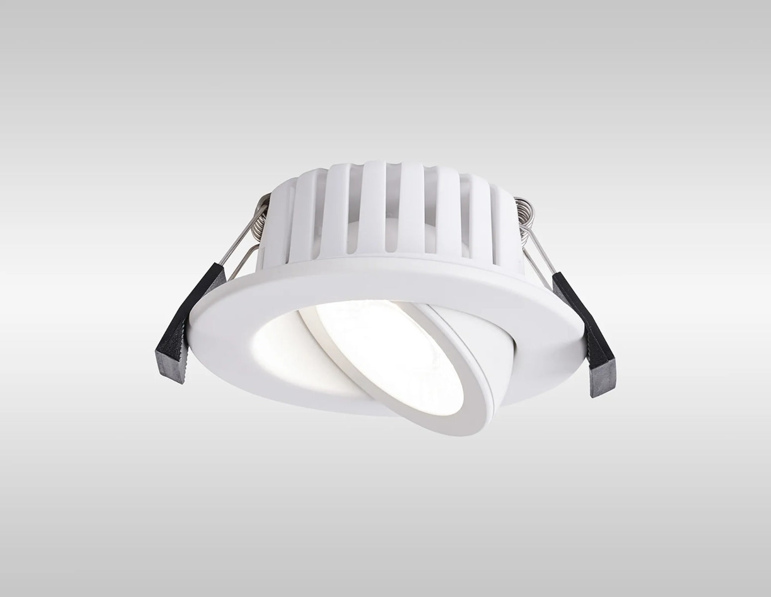 Oslo Dimmable Colour Changing Tilted LED Downlight In White