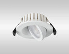 Oslo Dimmable Colour Changing Tilted LED Downlight In White