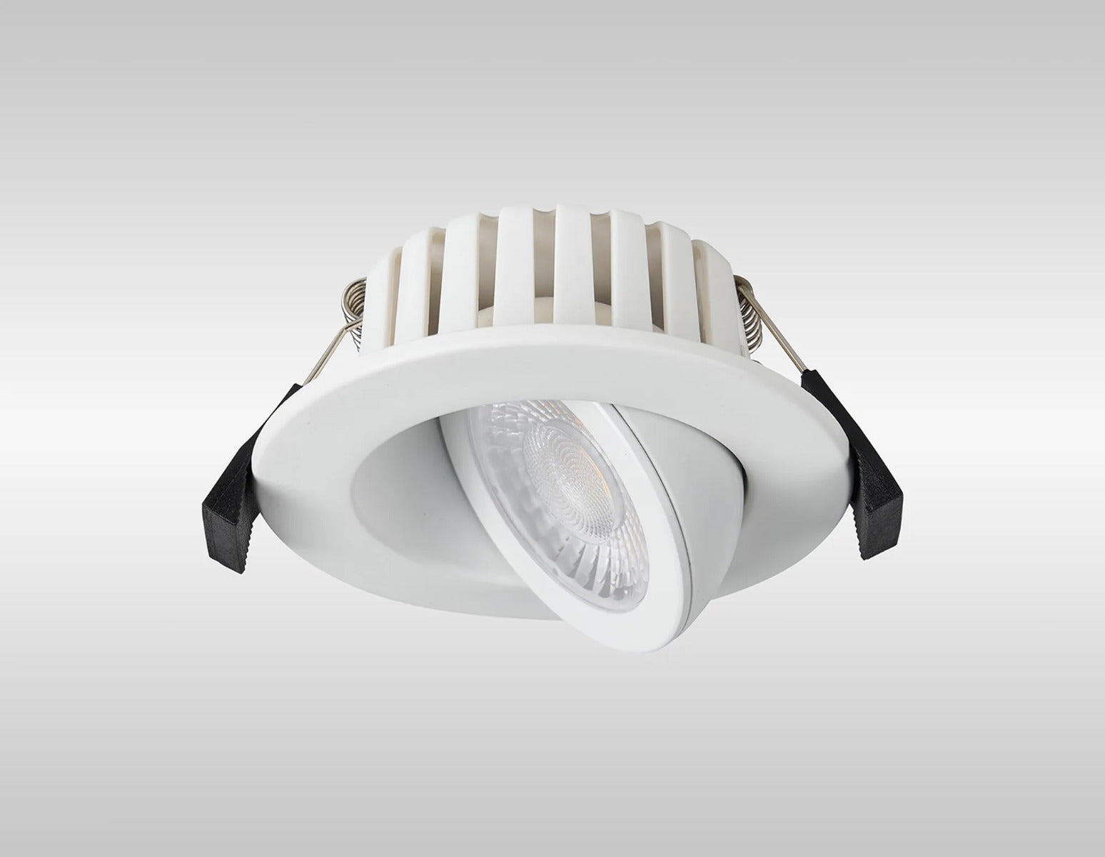 Oslo Dimmable Colour Changing Tilted LED Downlight In White