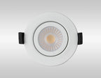 Oslo Dimmable Colour Changing Tilted LED Downlight In White