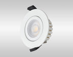 Oslo Dimmable Colour Changing Tilted LED Downlight In White