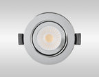 Oslo Dimmable Colour Changing Tilted LED Downlight In Chrome