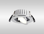Oslo Dimmable Colour Changing Tilted LED Downlight In Chrome