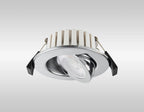 Oslo Dimmable Colour Changing Tilted LED Downlight In Chrome