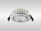 Oslo Dimmable Colour Changing Tilted LED Downlight In Chrome