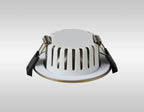 Dimmable Colour Changing Tilted LED Downlight In Antique Brass Finish IP65