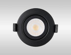 Oslo Dimmable Colour Changing Tilted LED Downlight In Black