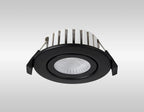 Oslo Dimmable Colour Changing Tilted LED Downlight In Black