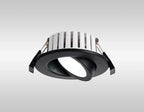 Oslo Dimmable Colour Changing Tilted LED Downlight In Black