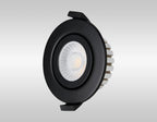 Oslo Dimmable Colour Changing Tilted LED Downlight In Black