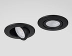Oslo Dimmable Colour Changing Tilted LED Downlight In Black