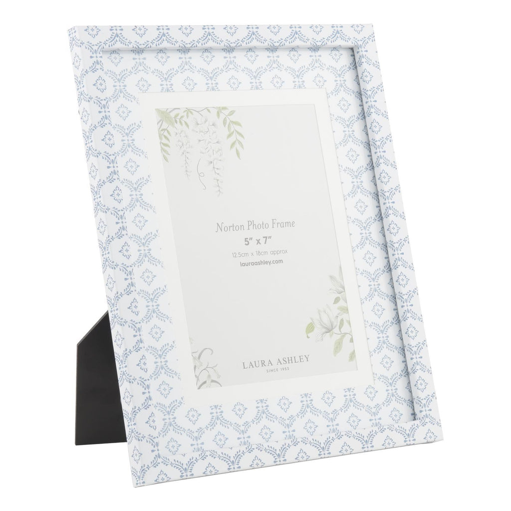 Laura Ashley Norton Photo Frame Blue 5" x 7" LA3756693-Q